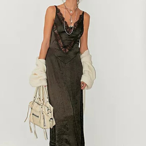 Free People Dresses & Skirts - Free People Maybe Forever Maxi Dress in Deep Fudge